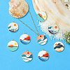 10Pcs 5 Styles Alloy Enamel Pendants ENAM-YW0003-94-6