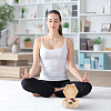 7 Chakra Natural Mixed Raw Gemstone Nuggets Display Decorations with Wooden Box AJEW-WH0886-57-5