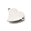 201 Stainless Steel Connector Charms STAS-B143-03G-P-2