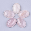 Natural Rose Quartz Cabochons G-S349-25A-07-1