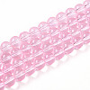 Baking Paint Transparent Glass Beads X1-DGLA-N006-8mm-01-1