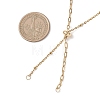 304 Stainless Steel Satellite Chain Paperclip Chain Slider Necklace Making AJEW-JB01495-02-2