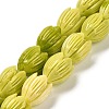 Synthetic Shell Dyed Carved Beads Strands SHEL-K007-08C-04-1