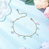 304 Stainless Steel Link Chain Anklets AJEW-AN00699-01-1