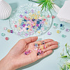 120Pcs 8 Colors Transparent Glass Beads GLAA-TA0004-25-6