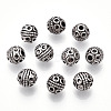 Tibetan Style Alloy Beads TIBE-Q063-120AS-NR-3