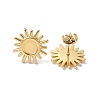 Ion Plating(IP) 304 Stainless Steel Stud Earring Findings X-STAS-F286-04G-2