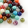 Round Imitation Gemstone Acrylic Beads OACR-R029-24mm-M-1