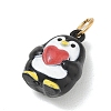 Valentine's Day 304 Stainless Steel Enamel Pendants SA-CBA08A6-07C-G-2