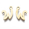 201 Stainless Steel Charms STAS-T044-217G-W-2