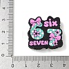 Number 6 7 Theme Cartoon Silicone Beads SIL-E013-02D-3