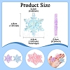 14Pcs 5 Colors AB Color Transparent Acrylic Chandelier Component Links TACR-FS0001-55-4