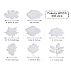 Fashewelry 8Pcs 8 Styles Flower & Leaf DIY Cup Mat Silicone Molds DIY-FW0001-25-25