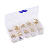 20Pcs 10 Styles Brass Adjustable Open Cuff Rings Set RJEW-A039-01G-3