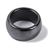 Magnetic Synthetic Hematite Finger Ring RJEW-A047-02B-2