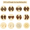 DIY Leaf Dangle Earring Making Kits DIY-FS0008-63A-3
