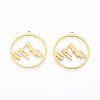 Ion Plating(IP) 304 Stainless Steel Pendants A-STAS-N090-LA911-2-3