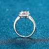 925 Sterling Silver Micro Pave Cubic Zirconia Finger Rings for Women WG8E258-20-5