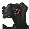Halloween 201 Stainless Steel Hoop Earrings for Women EJEW-JE07510-2