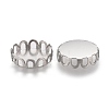 Tarnish Resistant 304 Stainless Steel Cabochon Settings STAS-P249-16G-P-2