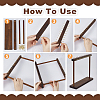 2Pcs Wood Necklace Organizer Display Stands NDIS-WH0016-15A-01-4