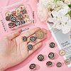 Gorgecraft 30Pcs 3 Style Alloy Enamel Shank Buttons BUTT-GF0001-23KCG-B-3