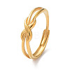 Ion Plating(IP) 304 Stainless Steel Infinity Adjustable Rings LS-RJEW-D006-17G-1