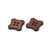 4-Hole Square Wood Buttons BUTT-Q046-09B-2