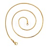 1.5mm 304 Stainless Steel Square Snake Chain Necklaces X-TW4888-1-3