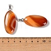 Dyed & Heated Natural Red Agate Pendants GG-CBACB71-01P-08-3