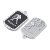 Alloy Twelve Constellations Series Big Pendants PALLOY-O107-01P-05-3