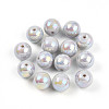 Electroplate Pearlized Glass Pearl Beads EGLA-T021-14C-02-1