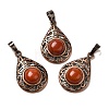 Natural Red Jasper Pendants G-H065-02R-22-1