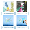 Waterproof PVC Colored Laser Stained Window Film Static Stickers DIY-WH0314-102-3