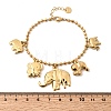 316L Surgical Stainless Steel Charm Bracelets BJEW-D454-02G-5