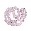Electroplate Transparent Glass Beads Strands EGLA-N056-02A-04-2