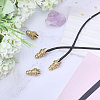 4Pcs Brass Cord Ends KK-CA0003-73A-5