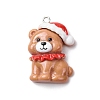 Christmas Opaque Resin Pendants RESI-A049-05F-1