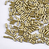 Electroplate Glass Bugle Beads X-SEED-S029-02B-04-2