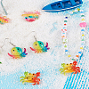 32pcs 8 style Ocean Theme Transparent Resin Pendants RESI-TA0001-46-24