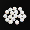 Electroplate Pearlized Glass Pearl Beads EGLA-T021-14B-01-1