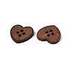 4-Hole Heart Wood Buttons BUTT-Q046-15B-2
