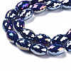 Electroplate Glass Beads Strands EGLA-S194-15A-A03-3