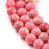 Synthetic Imperial Jasper Dyed Beads Strands G-D077-A01-02-4