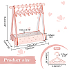   1 Set Coat Hanger Shaped Acrylic Earring Display Stands EDIS-PH0001-90A-2