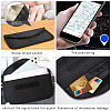 Carbon Fiber Key Car Wallets Car Bag Key Purse Pouch AJEW-WH0029-37-4