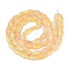 Frosted Glass Beads Strands GLAA-T023-40C-07-2