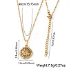 Brass Evil Eye Pendant Necklaces JK0214-4
