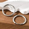 Tarnish Resistant 202 Stainless Steel Huggie Hoop Earrings EJEW-F111A-20mm-P-2