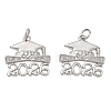 Rack Plating Brass Micro Pave Cubic Zirconia Pendants KK-CBAB1AF-20P-1